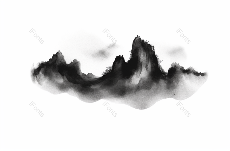 典雅古风山行创意水墨画背景,插画/手绘图,插画/手绘图库,插画/手绘图下载,插画/手绘